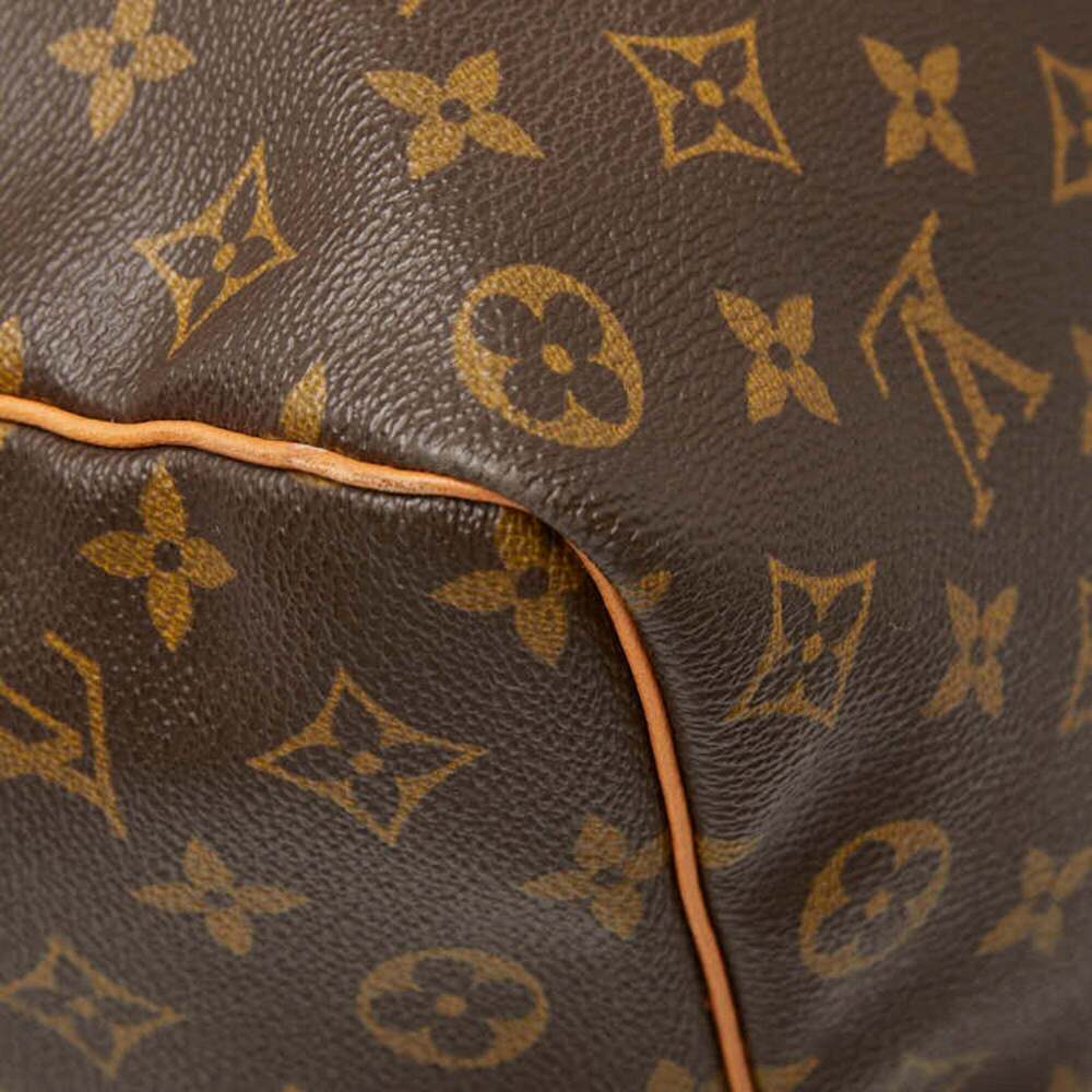 LOUIS VUITTON Brown Monogram Leather Keepall 45 Boston Bag - Picture 7 of 11